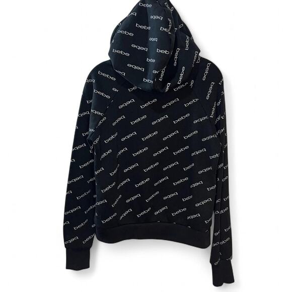 Black bebe hoodie with front - Picture 4 of 5